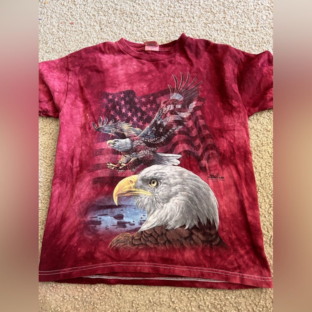 Kids The Mountain Eagle Patriotic Tshirt